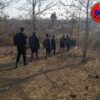 (ပြည်ခရိုင် PDF တပ်ရင်း(၃၆၀၁)မှ ရဲဘော်များ အား တောတွင်းတစ်နေရာတွင်တွေ့ရစဥ်။ ဓာတ်ပုံ - ပေးပို့)