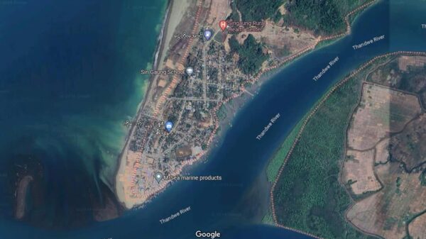ဆင်​ခေါင်းရွာ Google Map