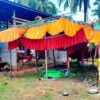 (ဇွန်လ ၃ရက်က မင်းကင်းမြို့နယ် ၊ မတောကျေးရွာမှ မင်္ဂလာဆောင်ကို စစ်ကောင်စီက လေကြောင်းမှ ပေါင်၅၀၀ဗုံးနှစ်လုံးကြဲချတိုက်ခိုက်ပြီးနောက် တွေ့ရစဉ်။ ဓာတ်ပုံ - CJ)