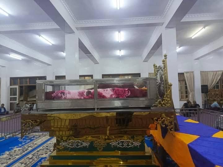 (ဆရာတော်ကြီး၏ ရုပ်ကလပ်အား ပဲခူးမြို့ဝင်းနိမ္မတာရုံကျောင်းတိုက်သို့ ပြန်လည်ပင့်ဆောင်လာစဥ်။ ဓာတ်ပုံ-ဆရာတော်ကြီးတပည့်သာဝကများ)