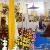 (ဝင်းနိမ္မိတာရုံစာသင်တိုက် ဆရာတော်ကြီး၏ အန္တိမအဂ္ဂိစျာပနအား လာရောက်ကန်တော့ပန်း ပန်ဆင်ကြသော တပည့်သံဃာများ၊ သီလရှင် ဆရာလေးများနှင့်တပည့် ဒါယကာ၊ဒါယိကာမ တို့အား ယနေ့(ဇွန်လ ၂၁ ရက်)တွေ့ရစဥ်။ ဓာတ်ပုံ - CJ)