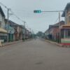 (ယနေ့နံနက် တိုက်ပွဲဖြစ်ပွားမှုကြောင့် ကျောက်မဲမြို့အခြေအနေအား မြင်တွေ့ရစဉ်။ ဓာတ်ပုံ - တောင်ပေါ်သားလေး)