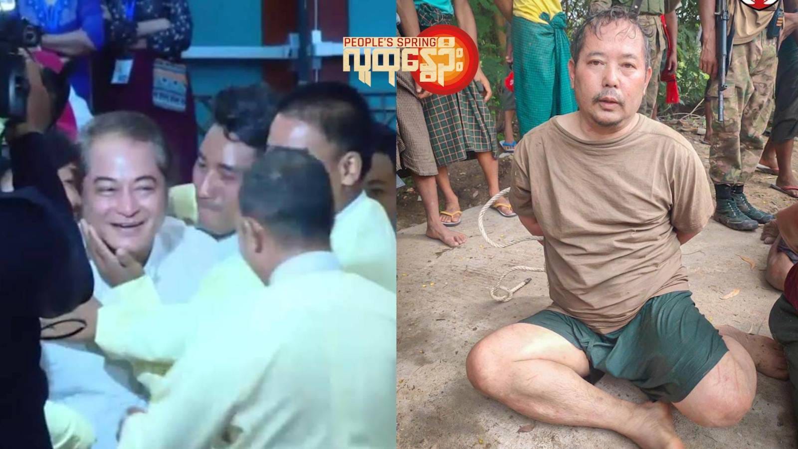 (စစ်ကောင်စီက နေပြည်တော်မှာ ပျော်ပွဲရွှင်ပွဲတွေ နဲ့တချိန်တည်းမှာ တော်လှန်ရေးတပ်တွေရဲ့ စခန်းသိမ်းတိုက်ပွဲတွေကို ယှဥ်တွဲတွေ့ရစဥ်။ဓါတ်ပုံ-AA ၊ TNLA ၊ MDY-PDF ၊ စစ်ကောင်စီ)