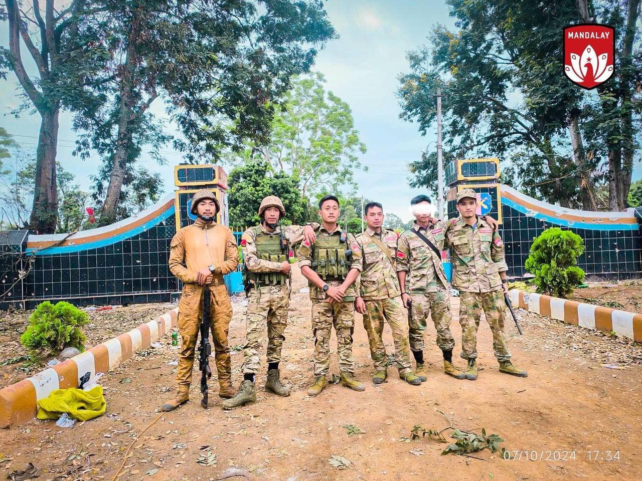 (နောင်ချိုမြို့ရှိ အမတ (၆၀၆)တပ်စခန်းအား TNLA ၊မန္တလေး PDF ပူးပေါင်းတပ်အပြီးသတ်သိမ်းပိုက်ပြီးနောက် တွေ့ရစဉ်။ ဓာတ်ပုံ - မန္တလေး PDF)