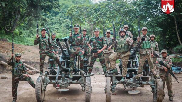 (နောင်ချိုမြို့ရှိ အမတ (၆၀၆)တပ်စခန်းအား TNLA ၊မန္တလေး PDF ပူးပေါင်းတပ်အပြီးသတ်သိမ်းပိုက်ပြီးနောက် တွေ့ရစဉ်။ ဓာတ်ပုံ - မန္တလေး PDF)