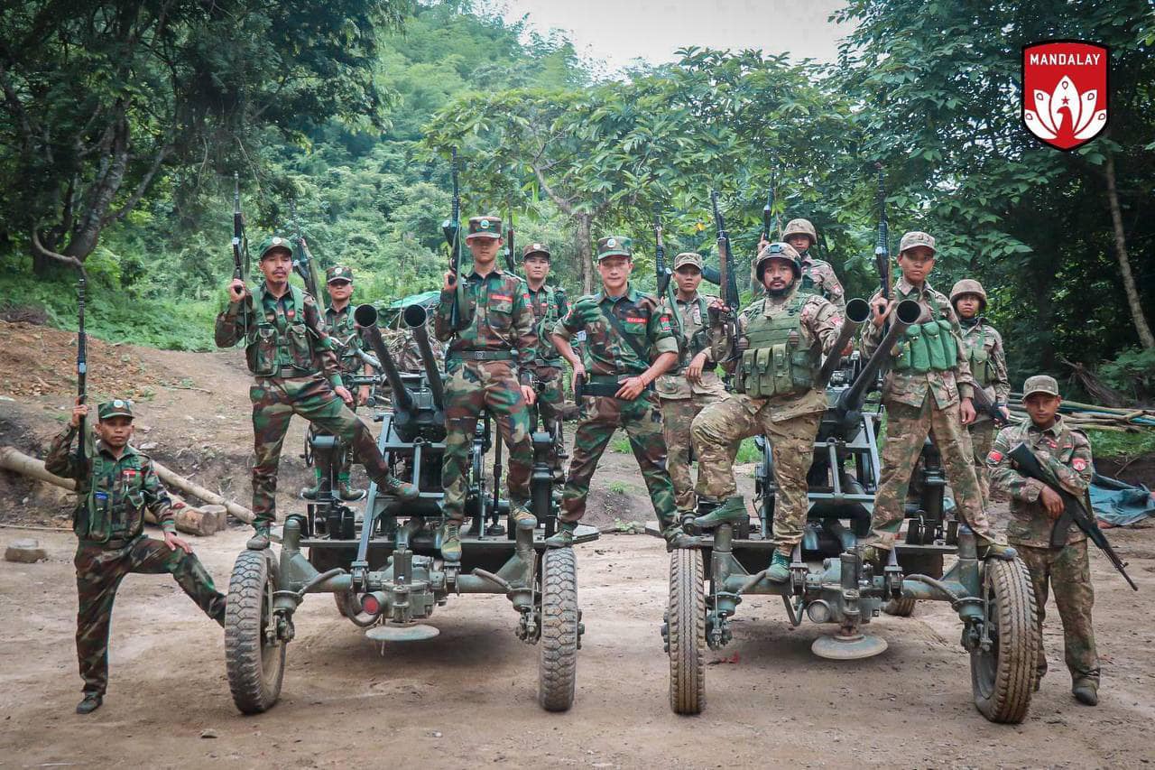 (နောင်ချိုမြို့ရှိ အမတ (၆၀၆)တပ်စခန်းအား TNLA ၊မန္တလေး PDF ပူးပေါင်းတပ်အပြီးသတ်သိမ်းပိုက်ပြီးနောက် တွေ့ရစဉ်။ ဓာတ်ပုံ - မန္တလေး PDF)