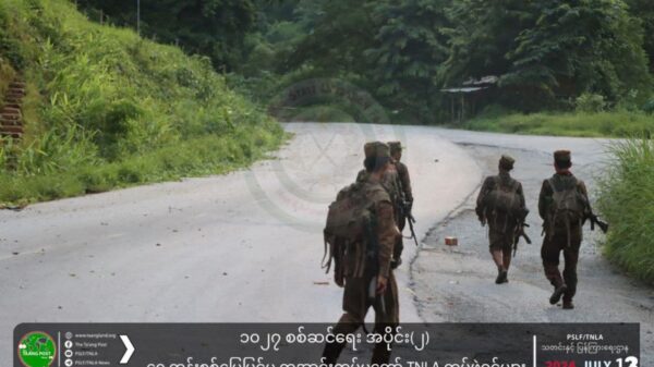 (ရှမ်းမြောက်တိုက်ပွဲများအတွင်း တွေ့ရသော TNLA ရဲဘော်များ။ ဓာတ်ပုံ - TNLA)