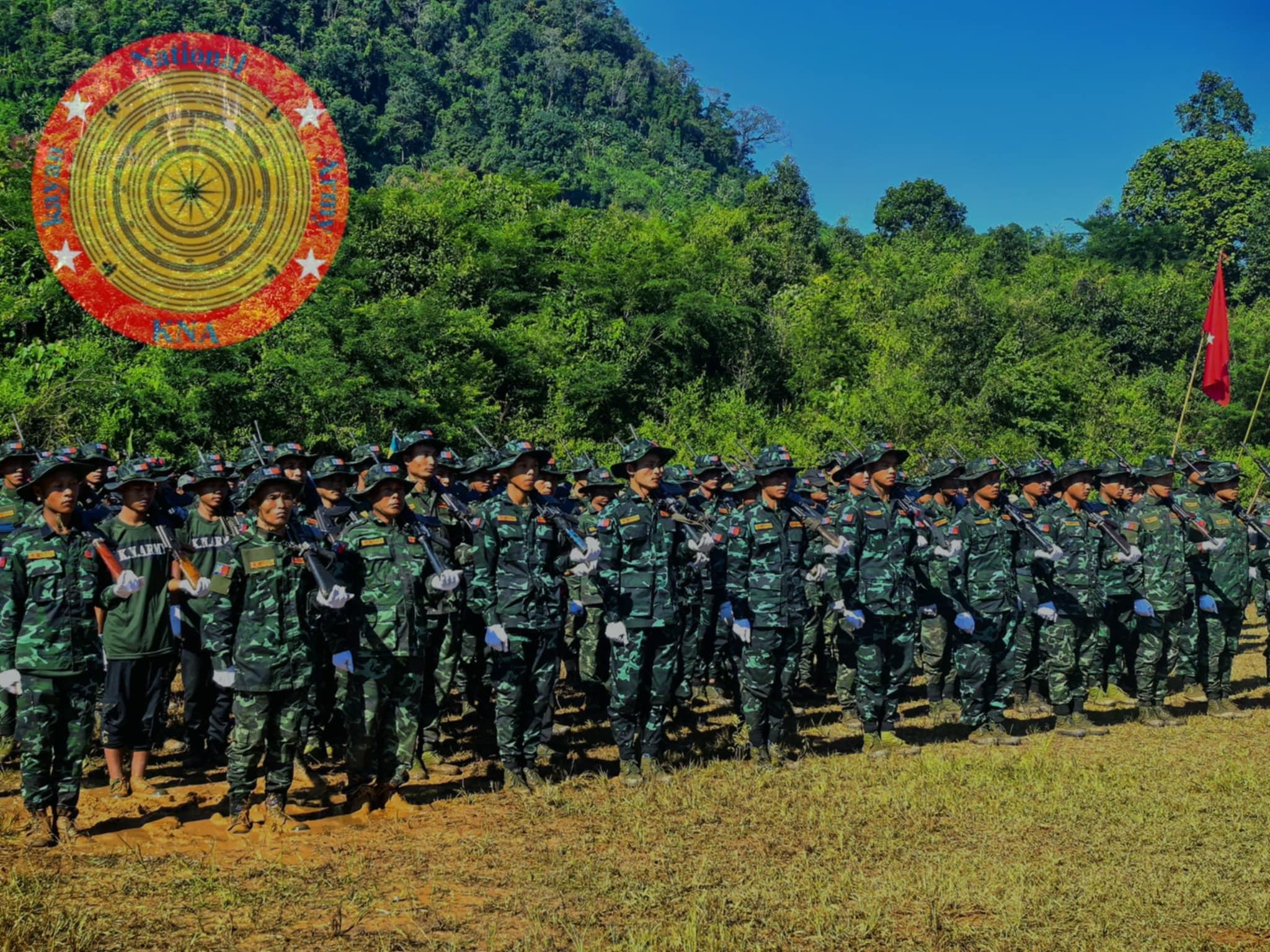 (ကယန်းအမျိုးသားတပ်မတော်ဖွဲ့စည်းတည်ထောင်ခြင်းအခမ်းအနားတွင် တွေ့ရသော ရဲဘော်များ။ ဓာတ်ပုံ - KNA)