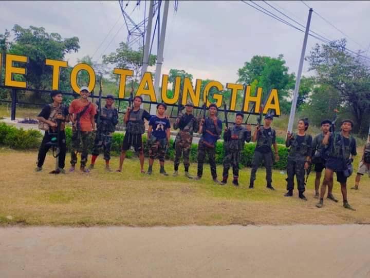 (တောင်သာ ပကဖအဖွဲ့ဝင်ရဲဘော်များအား တွေ့ရစဥ်။ဓာတ်ပုံ - တောင်သာ ပကဖ)