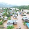 (ကရင်နီပြည်တ​စ်နေရာတွင်​ရေကြီး​​ရေလျှံနေစဥ်။ ဓါတ်ပုံ-CJ)