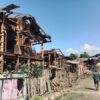 (ဆောမြိုကန် ကံချောင်းကျေးရွာကို စစ်ကောင်စီလေကြောင်းတိုက်ခိုက်အပြီး တွေ့ရစဉ်။ ဓာတ်ပုံ - CJ)