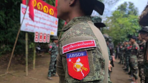 ((၃၆)နှစ်မြောက် ရှစ်လေးလုံးအခမ်းအနားတွင် တွေ့ရသော ABSDF ရဲဘော်များ။ ဓာတ်ပုံ - ABSDF)