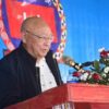(စစ်ကောင်စီလက်အောက်ခံ ကချင်အထူးဒေသ(၁) ခေါင်းဆောင် ဦးဇခုန်တိန့်ယိန်းအား တွေ့ရစဉ်။ ဓာတ်ပုံ - CJ)