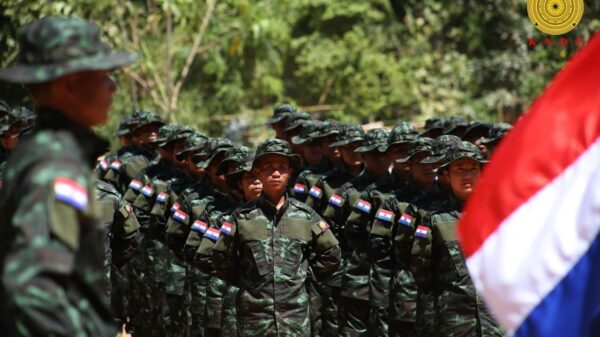 (ကရင်နီအမျိုးသားများကာကွယ်ရေးတပ်(KNDF)မှ ရဲဘော်များအား တွေ့ရစဉ်။ ဓာတ်ပုံ - KNDF)