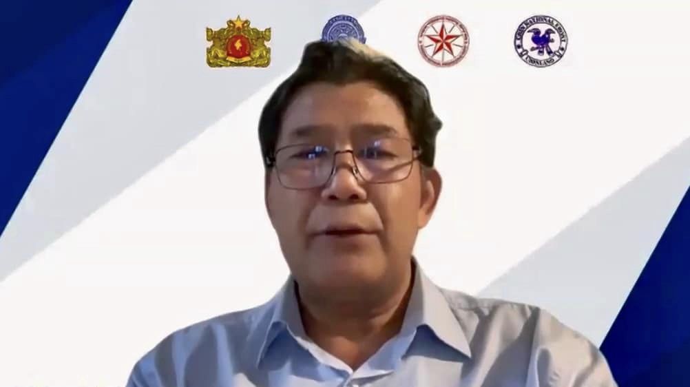 (ယနေ့ သတင်းစာရှင်းလင်းပွဲတွင် ပြောကြားနေသော NUG၊ KNU၊ KNPP၊ CNFတို့မှ တာဝန်ရှိသူများ)