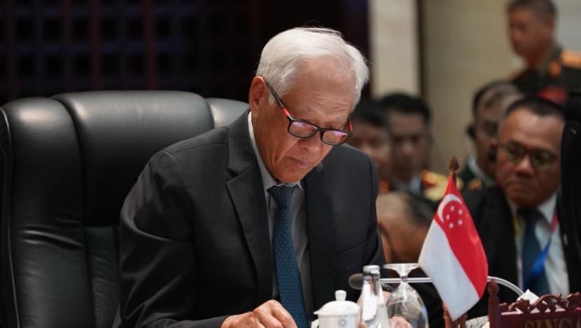 (စင်ကာပူ ကာကွယ်ရေး ဝန်ကြီး​ဒေါက်တာ အန်ဂန်ဟန်။ ဓါတ်ပုံ- MINDEF)
