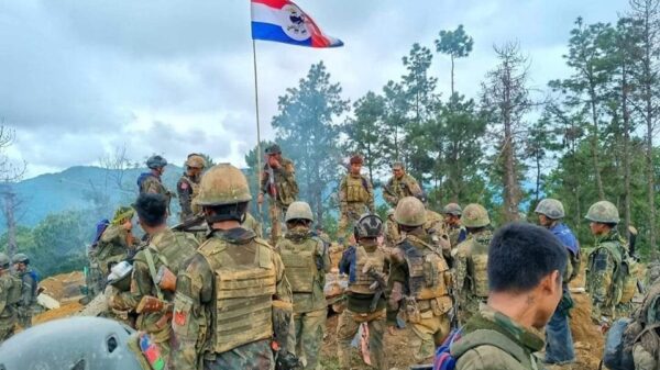 (စီသရီးတောင်စခန်း(ပွိုင့် -၃ စခန်း)အမည်ရှိ စစ်ကောင်စီတပ်စခန်းအား ချင်းပြည်ကောင်စီပူးပေါင်းတပ် သိမ်းပိုက်အပြီး တွေ့ရစဉ်။ ဓာတ်ပုံ - VOC)