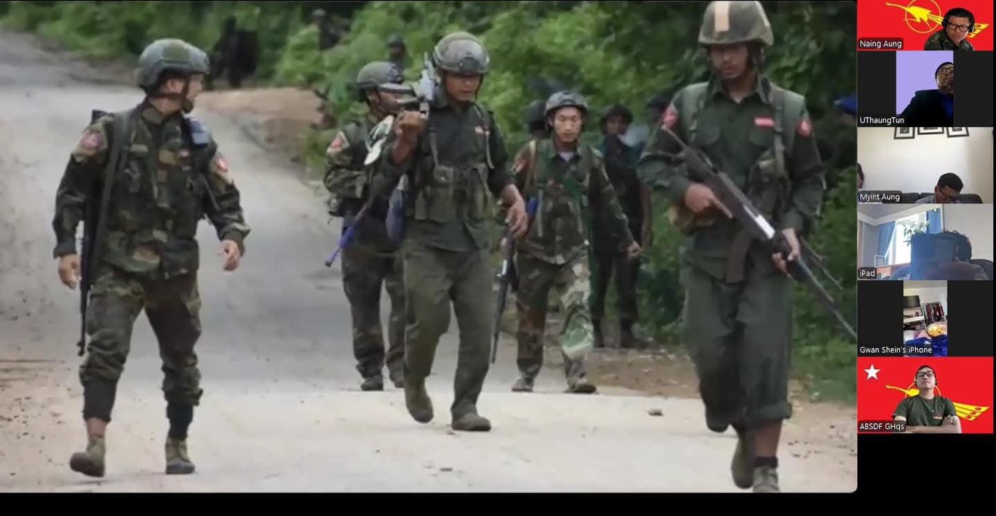စစ်မြေပြင်ရှိ ကျောင်းသားတပ်မတော်ရဲဘော်များ​၏ အခက်အခဲများဖြေရှင်းနိုင်ရေးဆွေးနွေးပွဲ NUG ကာကွယ်ရေးဝန်ကြီး တက်ရောက်