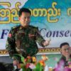 (တအာင်းတပ်မတော်(PSLF/TNLA) အထွေထွေအတွင်းရေးမှူး ဗိုလ်ချုပ်တားဘုန်းကျော်အား တွေ့ရစဉ်။ ဓာတ်ပုံ - TNLA)