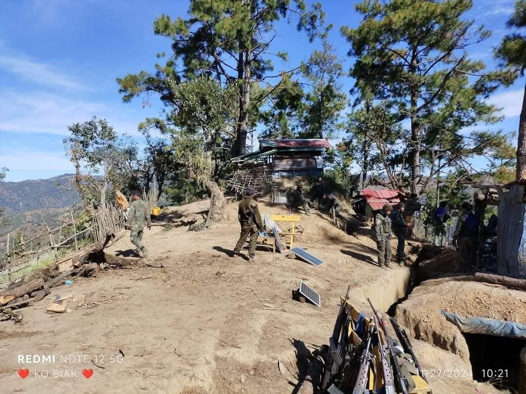 (စစ်ကောင်စီတပ်စခန်းများသိမ်းပိုက်ပြီးနောက်တွေ့ရစဥ်။ဓါတ်ပုံ- Chinland News ၊ CJ)