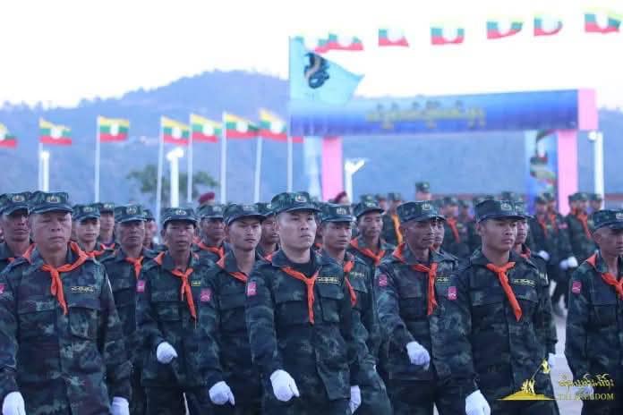 (RCSSနှင့် SSPPတပ်ဖွဲ့မှ ရဲဘော်များအား တွေ့ရစဉ်။ ဓာတ်ပုံ - RCSS၊ SSPP)