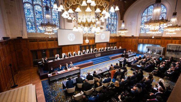 (ICJ တရားခွင်တစ်ခုအား တွေ့ရစဥ်။ ဓာတ်ပုံ - ICJ)