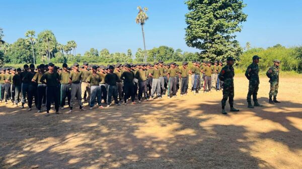 (လင်းကတောနယ်မြေရဲစခန်း စခန်းသိမ်းတိုက်ပွဲမှာ ကျဆုံးခဲ့ရတဲ့ ရဲဘော်များ တစ်နှစ်ပြည့် အခမ်းအနားအား ပြုလုပ်နေစဥ်။ဓာတ်ပုံ-ရေစကြိုပကဖ)