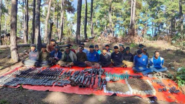 (ဟားခါးမြို့အနီးရှိ Ruavazung စစ်ကောင်စီတပ်စခန်းကို ချင်းပြည်ကောင်စီပူးပေါင်းက နို၀င်ဘာ ၃၀ရက်က သိမ်းပိုက်အပြီး တွေ့ရစဉ်။ ဓာတ်ပုံ − The Chin Journal)
