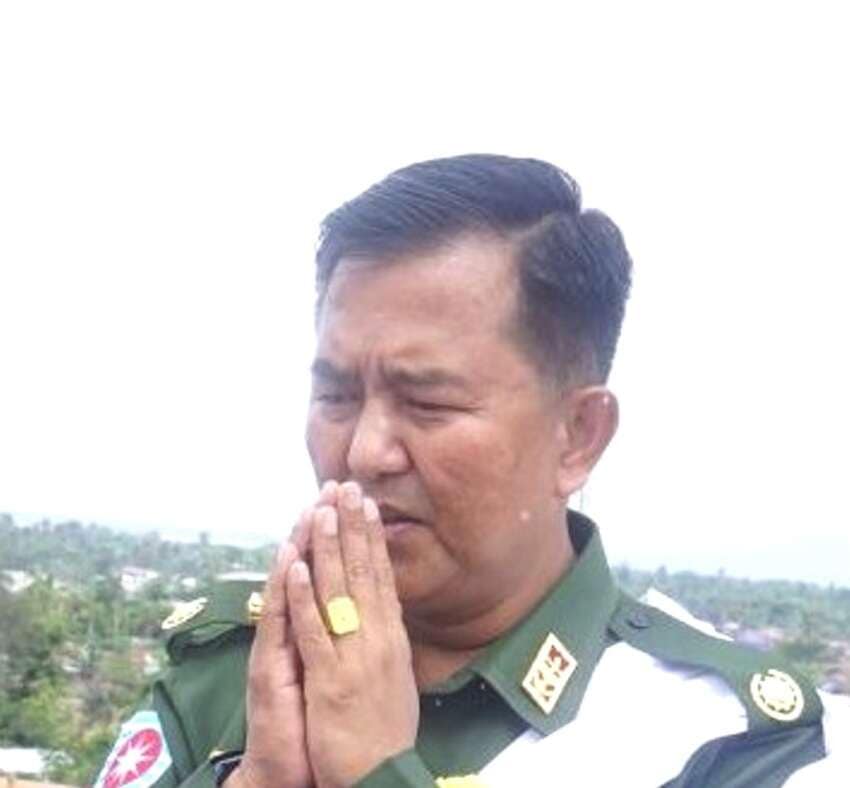 (ဗိုလ်မှူးချုပ် သူရိန်ထွန်း ။ဓါတ်ပုံ-MOI)