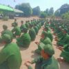 (PNA ပြည်သူ့စစ်သင်တန်းမှ သင်တန်းသားများအား တွေ့ရစဥ်။ ဓာတ်ပုံ − PNA)