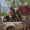 (စစ်ကောင်စီနှင့် ပအိုဝ်းပြည်သူ့စစ်၏ ထိုးစစ်ကို ခုခံနေသည့် မိုးဗြဲ ပြည်သူ့ကာကွယ်ရေးတပ်ဖွဲ့ဝင်များကို တွေ့ရစဥ်။ ဓာတ်ပုံ - MBPDF)