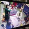 (CCTV မှတ်တမ်းမှ အနုကြမ်းစီးသွားသူများအား တွေ့ရစဥ်။ဓာတ်ပုံ-စကစ)