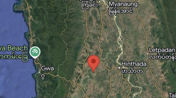 (​လေးမျက်နှာ အနီးဝန်းကျင်ကို Google Map တွင်​တွေ့ရမှု)