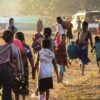 (ရခိုင်စစ်​​ဘေး​ရှောင်ပြည်သူများ ။ဓါတ်ပုံ-AFP)