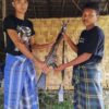 (ကိုင်လယ်ရဲစခန်းမှ အလင်းဝင်လာသည့် ရဲတပ်သားနှစ်ဦးနှင့် အတူ လက်နက်ကျည်ဆံများကိုတွေ့ရစဥ။ ဓာတ်ပုံ - Y.R.F)