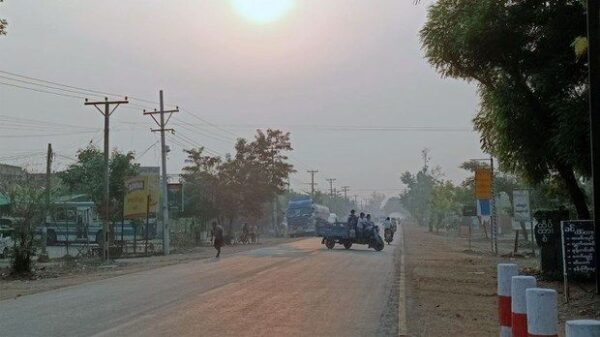 (ဥသျှစ်ပင်မြို့တ​နေရာ ။ဓါတ်ပုံ-CJ)