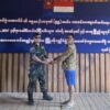 (ရှေ့တန်းအမှတ်(၅၅)တပ်မ၊ အောင်ဇေယျစစ်ဆင်ရေးမှ အလင်းဝင်လာသူများအား ကြိုဆိုပွဲပြုလုပ်နေစဉ်။ ဓာတ်ပုံ - KNU)